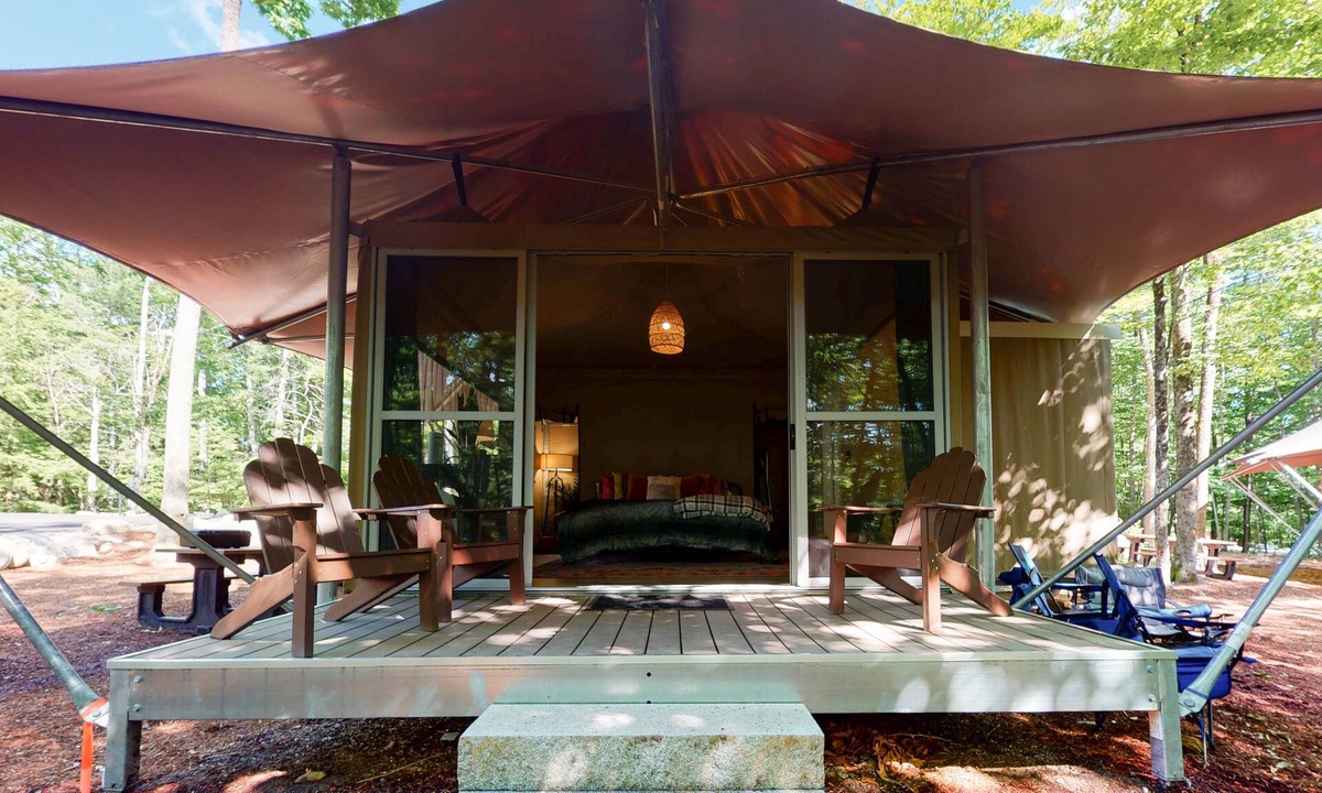 South Casco House | 555 Glamping Tent at Point Sebago Resort