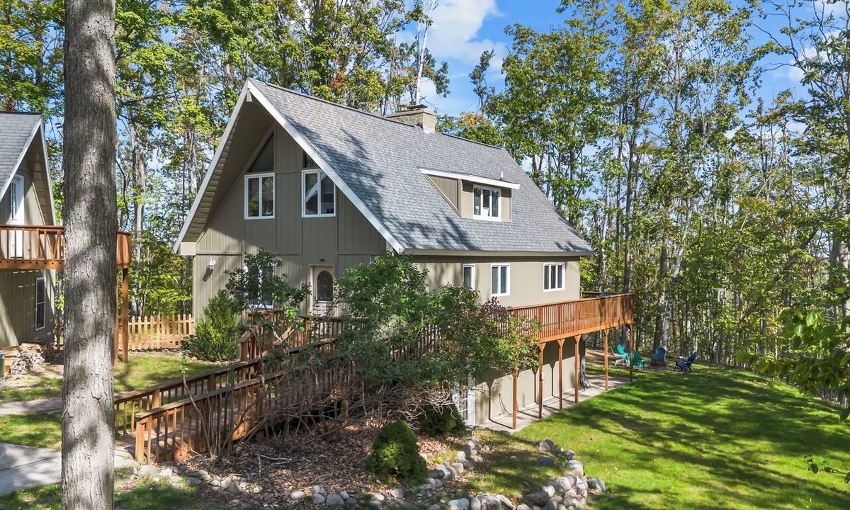 Michaywe House | 5BR Gaylord Cabin | Game Room, Year-Round Pool & Hot Tub