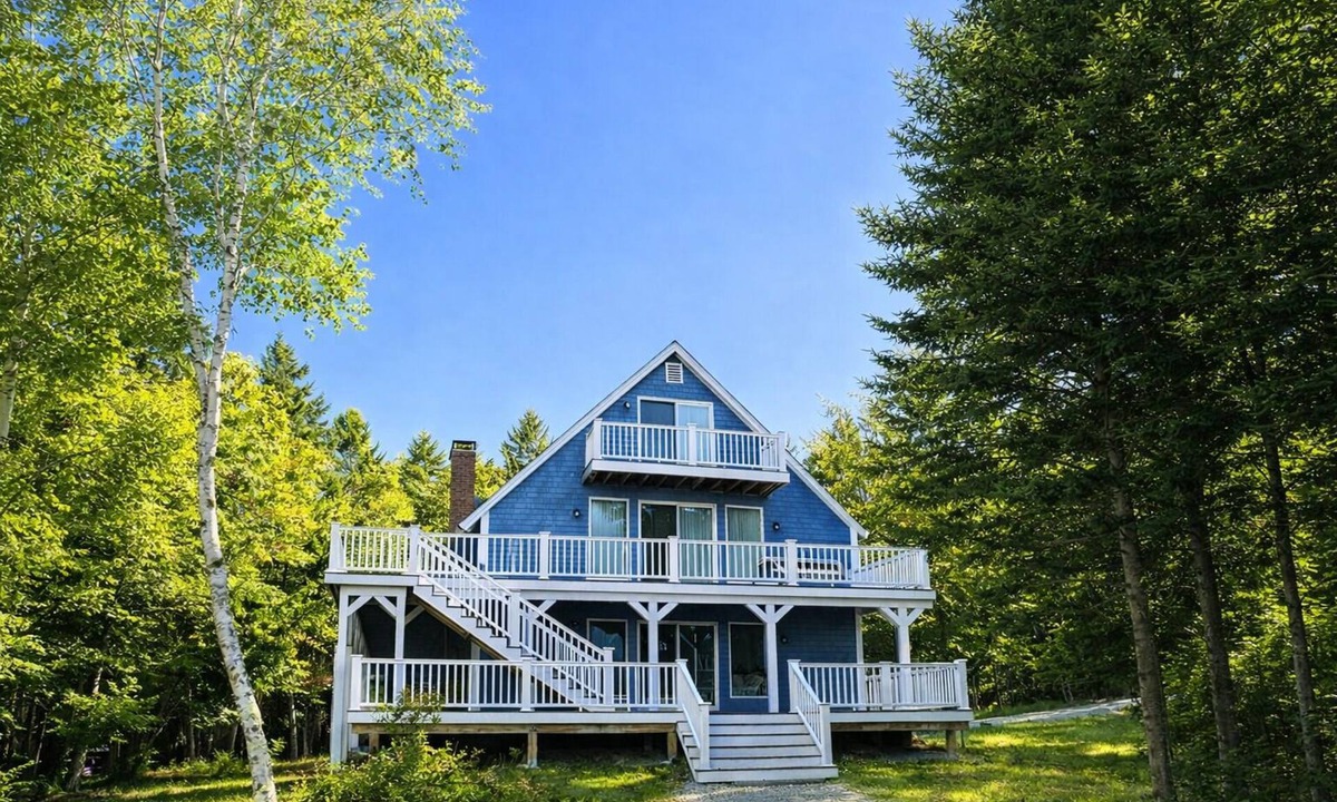 Sebascodegan Island House | Beautiful waterfront home, multiple decks, expansive views, private dock, large yard, and more!