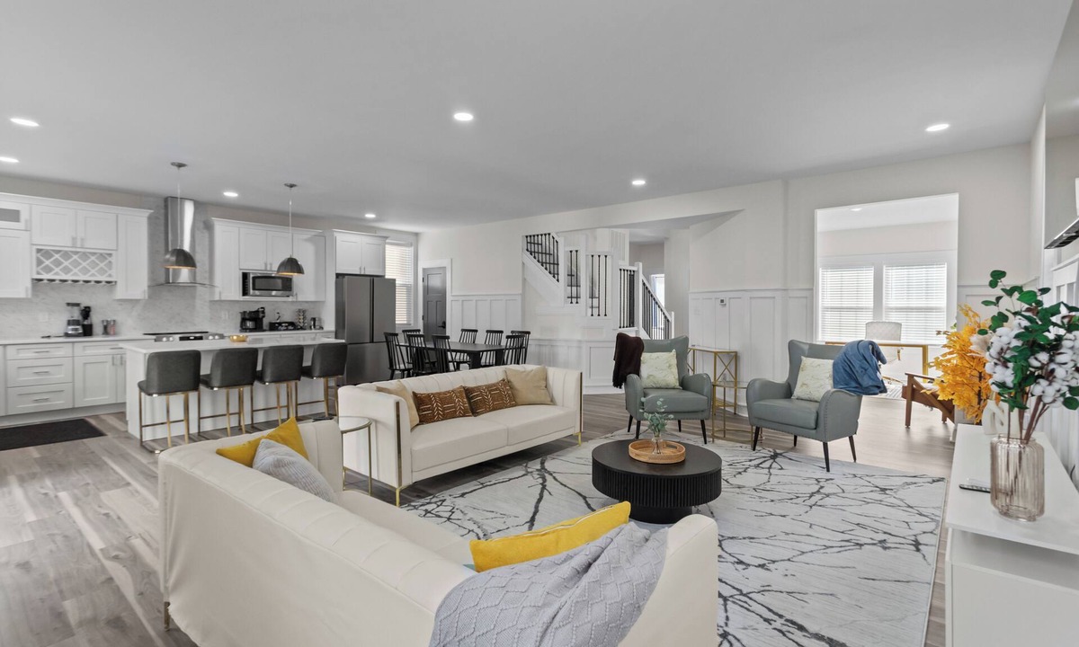 Mapleton/Fall Creek House | Brand New Stylish 4BR + office + mins to Lucas Oil Stadium
