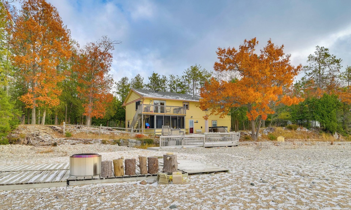 Alpena Cottage | Breathtaking Sunsets: Lake Huron Beachfront Escape