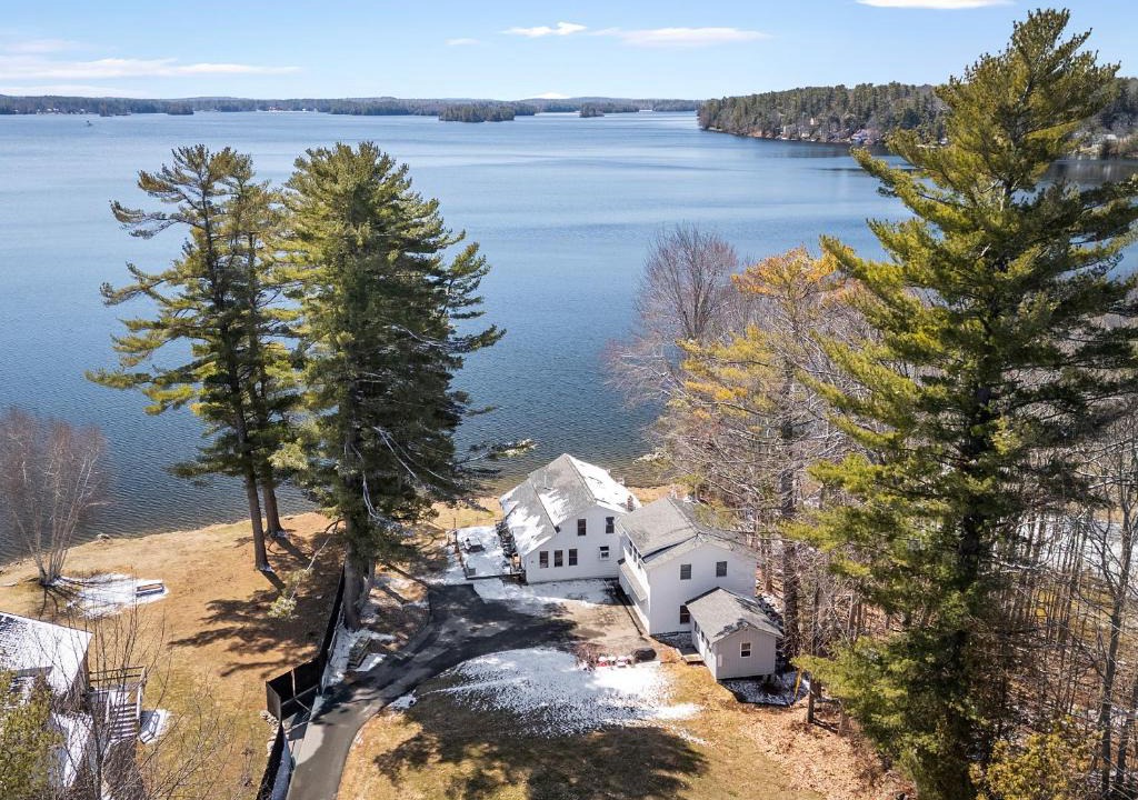 Winthrop House | Cobbossee Hideaway, lakefront property with dock for swimming, fishing, and sunrises