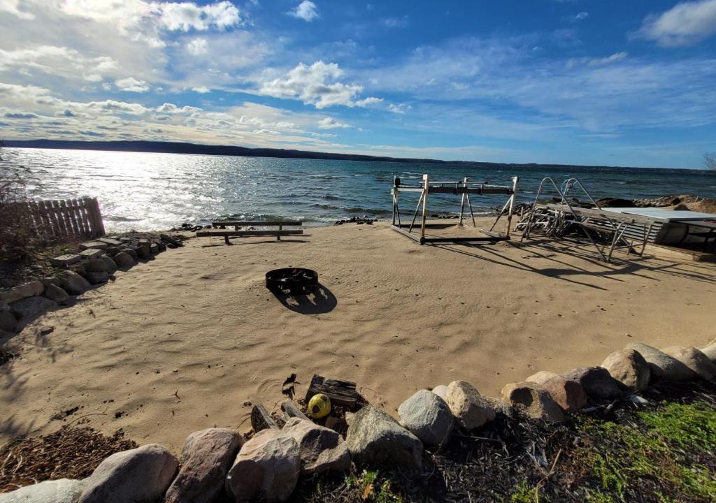 Lake Township House | Crystal Lake Hillside with Private Sandy Beach