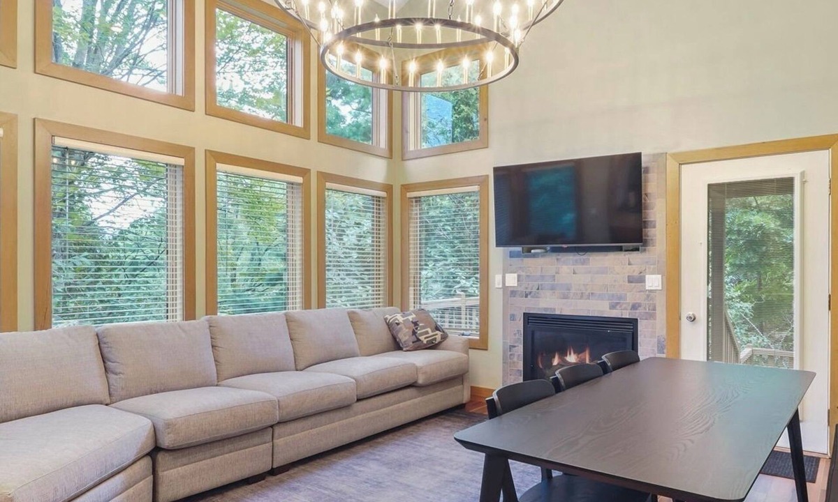 Boyne Falls Condo | Disciples Village #678 | optional lower unit expansion for rental | Fireplace
