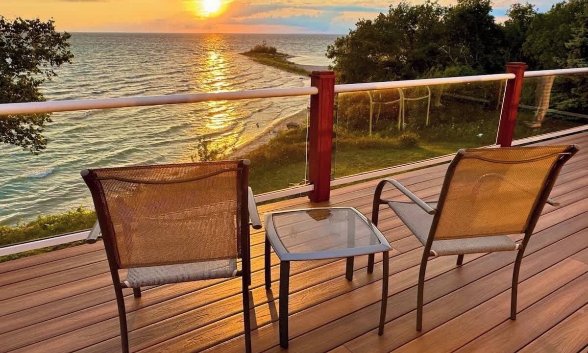 Charlevoix House | Elegant Home, Private Beach, Views, Hot Tub