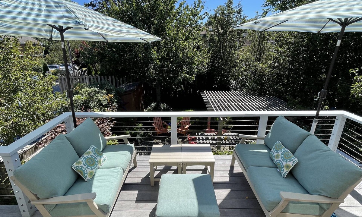 Provincetown Condo | Fabulous HUGE West End 2 bed 2 bath, deck, garden, aircon, parking