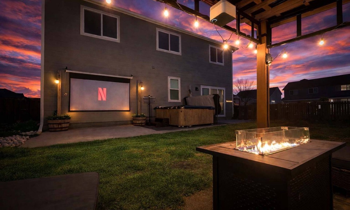 Security-Widefield House | FlightDeck Hot Tub Under the Stars | Full Gym Projector Near Downtown CS