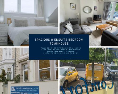 South Shields Hotel | Free Parking, Entire 8 Ensuite Bedroom Townhouse, Fully Equipped Kitchen, Dining Room & Lounge, Perfect for Family Gatherings, Long Term Contractor, Relocation, etc Stays, 15 mins to Nissan, 20 mins to Sunderland & Newcastle, See our Site for Assurance