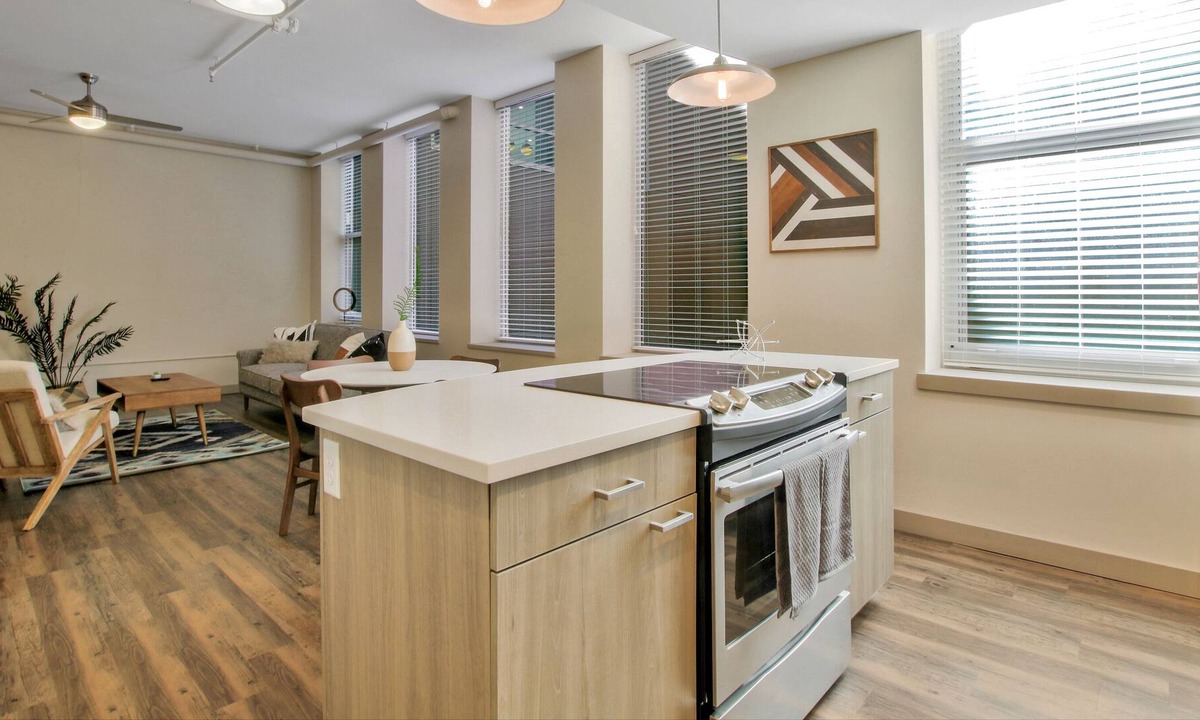Downtown Wichita Apartment | Fully Equipped Kitchen in Heart of DT Wichita near Naftzger Park