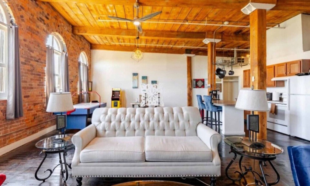 Detroit Apartment | Fun Loft with Arcade Games and River Views