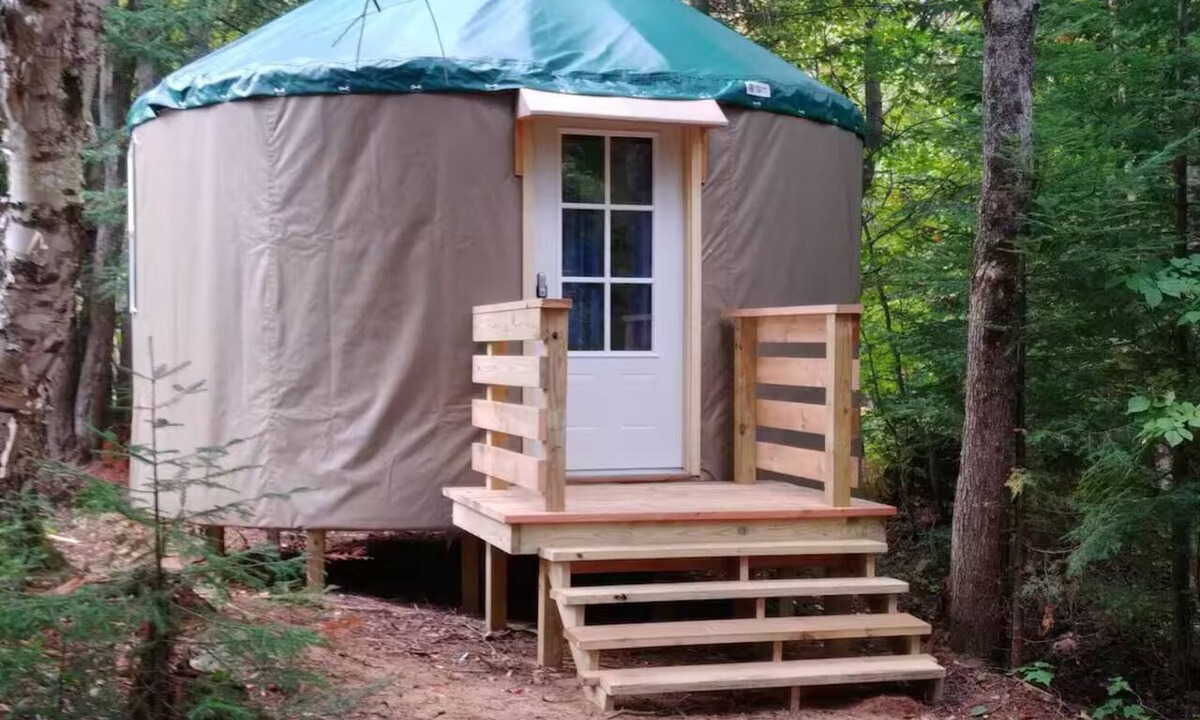 Paradise RV Rental | Great Lakes Yurt Camp- Brooke trout yurt