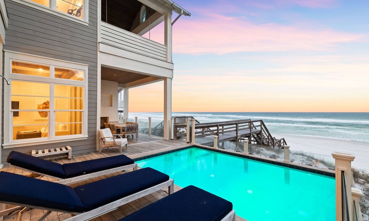 Chivas Bluff House | Gulf Front Escape with Pool, LSV, Elevator, and Private Beach Boardwalk
