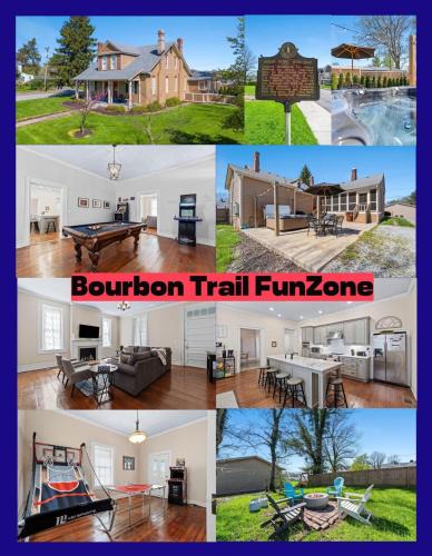Springfield House | Holiday Bourbon Trail Family FUN-ZONE! Hottub! Arcade Games! Pool Table! Locally Owned Historic Pope House! 3900sqft! Right Outside of Bardstown!