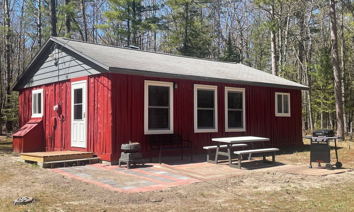 Bois Blanc Island Cabin | Island Getaway! Nestled in the woods with easy access to sandy beach