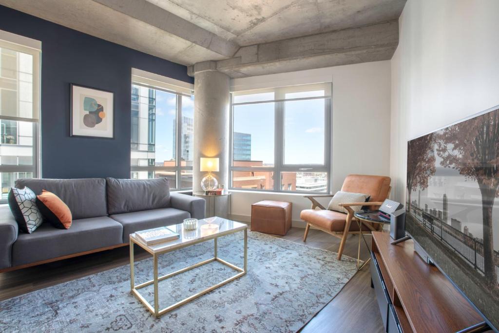 MIT Apartment | Kendall Sq 1BR w Gym WD by MIT MGH River BOS-66
