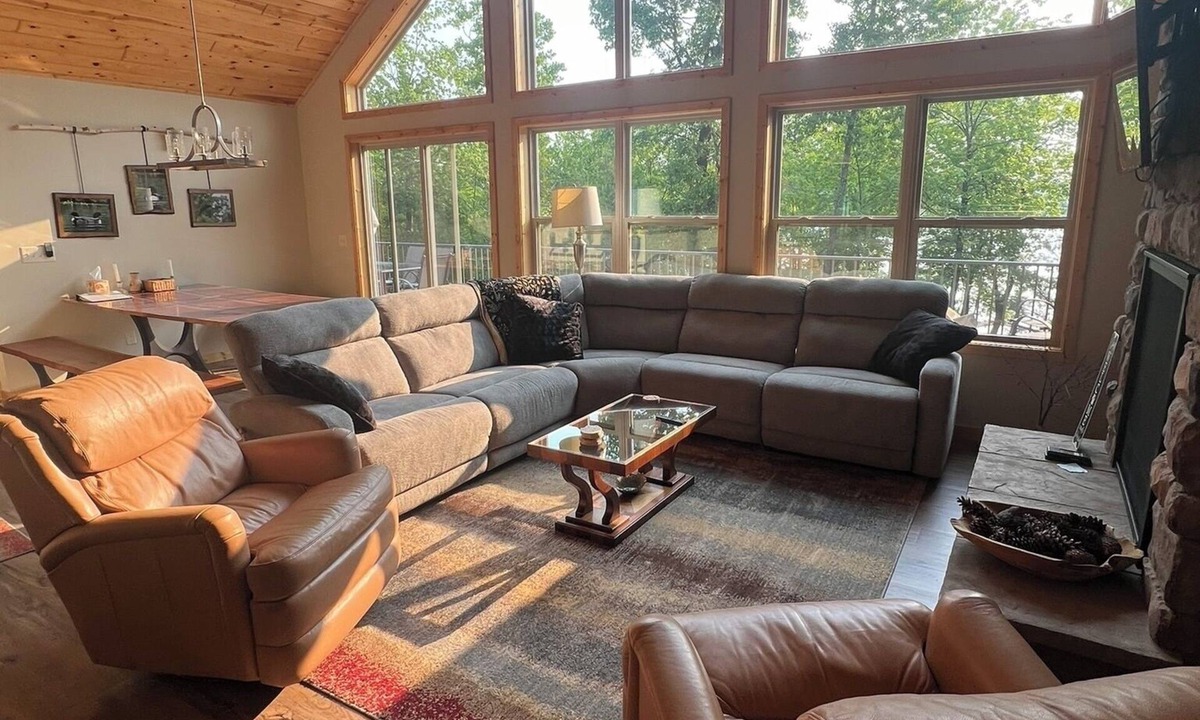 Danbury House | Lakefront home on all-sports lake, private shore 35-acre retreat.