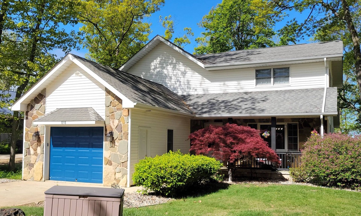 Port Austin House | Lakefront house with decks and gazebo, on private Lake Huron beach.