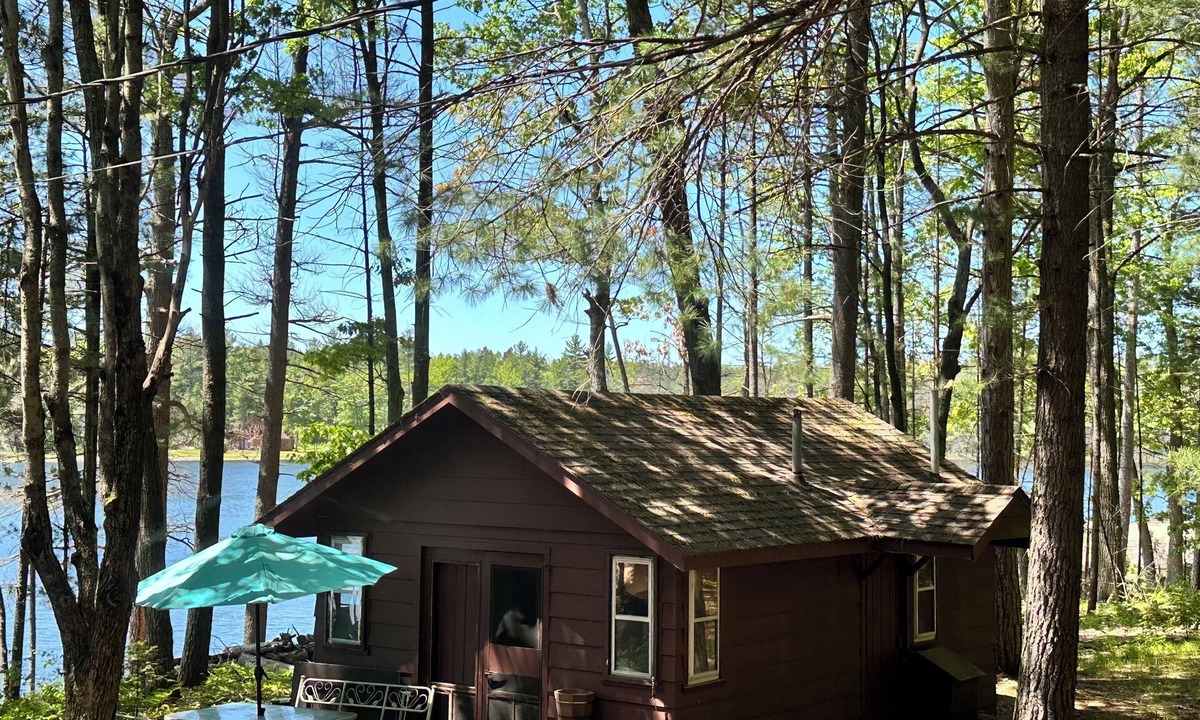 Gaylord Cabin | LAKEFRONT MINI CABIN private acre of Woods 🏞️