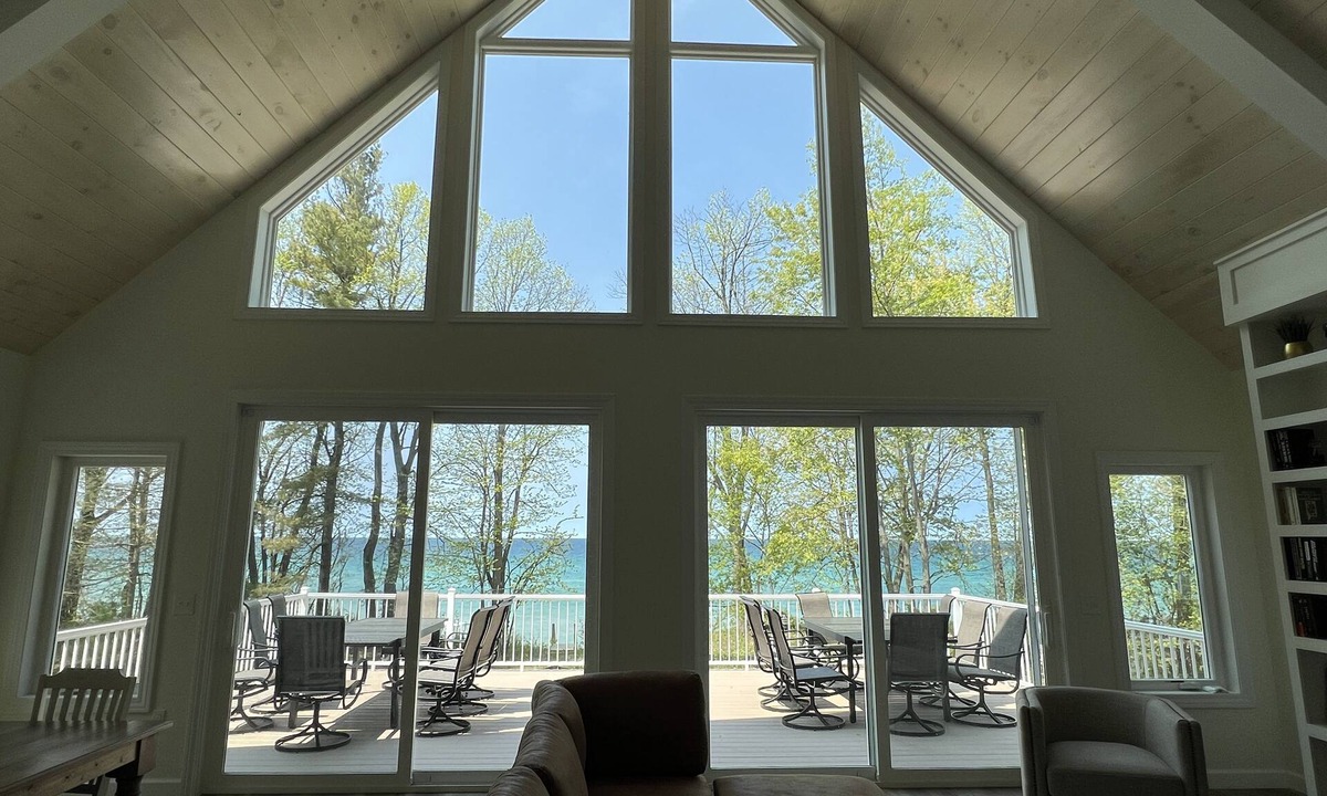 Arcadia House | Lakefront New Construction 8BR with Private Beach, Hot Tub, & Stunning Views