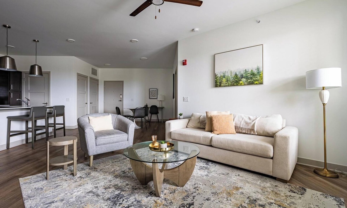 McCordsville Apartment | Landing | Stylish 2BD, Gym, Rooftop Lounge