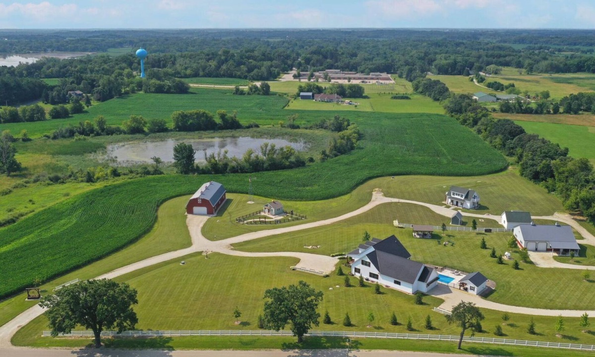 Village of Bloomfield House | Large Private Farmhouse with Saltwater Pool