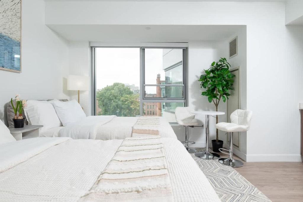 Central Square Apartment | Lux Studio 2xQueen beds Gym near MIT Harvard