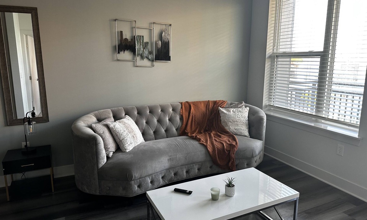 Market East District Apartment | Luxe Two Bedroom Downtown Indy