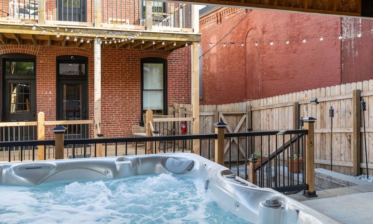 Soulard House | Luxurious Historic Soulard Home | Hot Tub & Patio