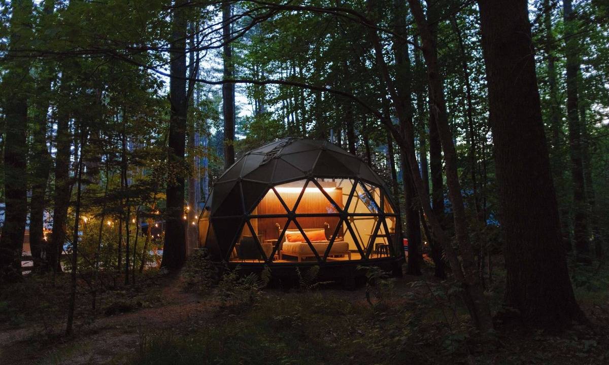 Freeport Cabin | Modern dome w/full bath + spa access - 04