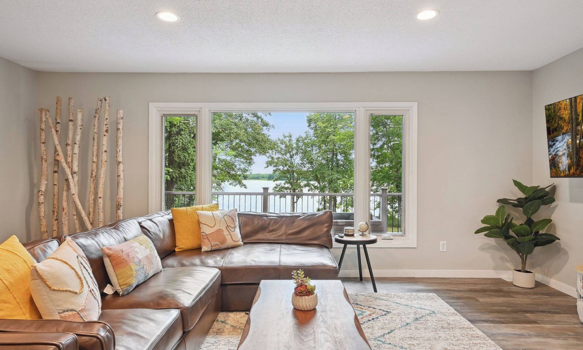 Deerwood Cabin | Modern Lakefront Home with Game Room, Large Deck and Sauna!