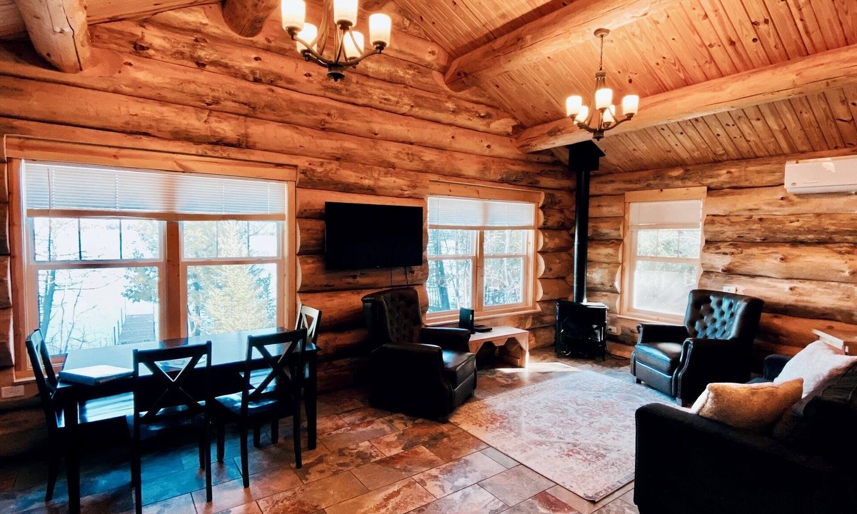 Marcell Cabin | NEW CABIN W/LAKE VIEW! 2PersonJacuzzi.GasFireplace.Beach.Patio.Wifi.Kayaks.Canoe