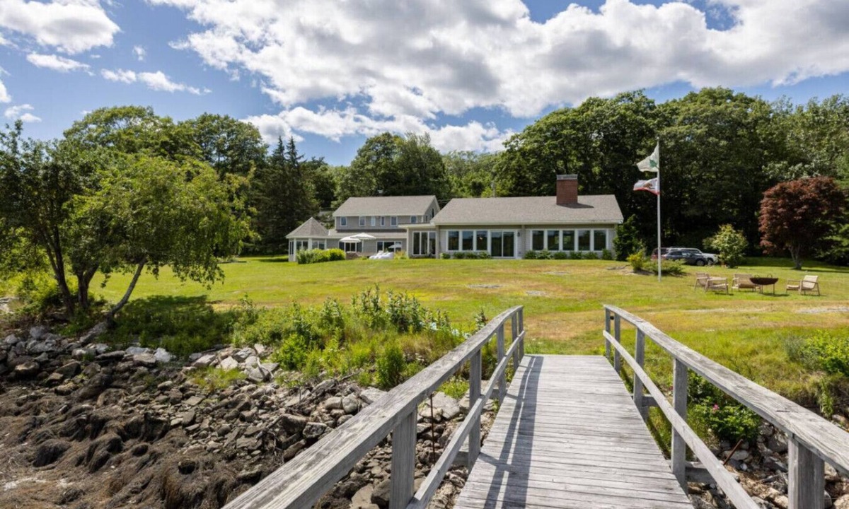 Boothbay House | New listing! Huge waterfront estate with Dock & Float!