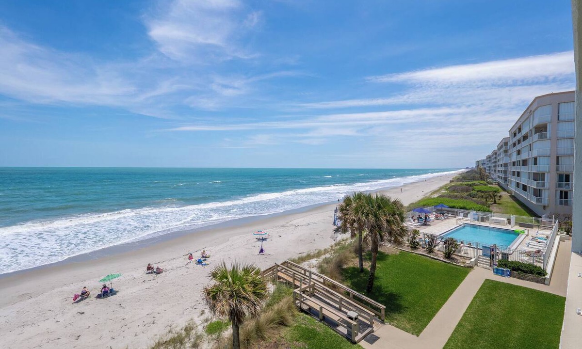Indian Harbour Beach Condo | Oceanfront 2 Bedroom Condo with Amazing Ocean Views, #406