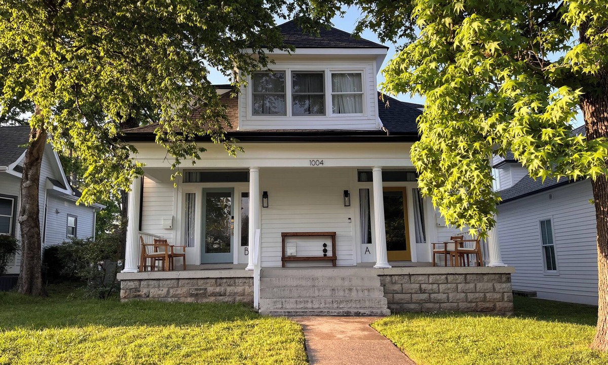 Nashville House | Paris Unit B , This home provides a private escape with a unique charm. Enjoy the convenience of a private entrance and free parking at the front of the property, steps away from your entryway.