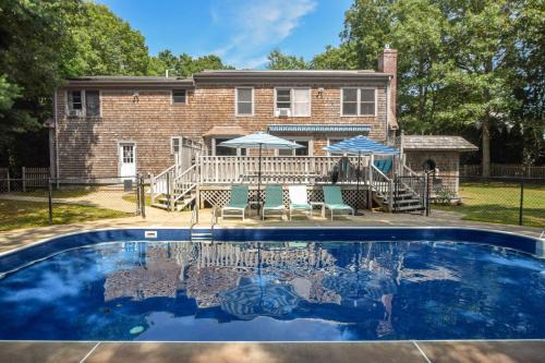 Osterville House | Private Saltwater Pool Game Room near Beaches