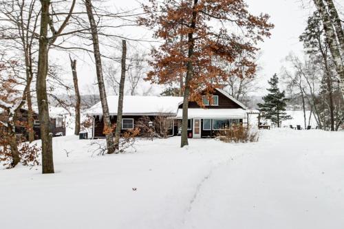 Brainerd House | Rice Lake Lodge and Cabin with Dock Fire Pit Views