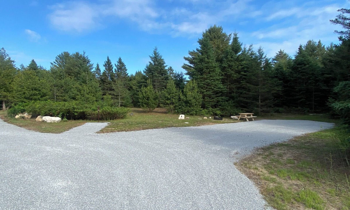 De Tour Village RV Rental | Rustic campground in De Tour Village with Large secluded lots. Site A