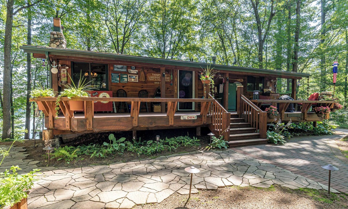 Lake Tomahawk House | Rustic Main House on Horsehead Lake with Snowmobile Access