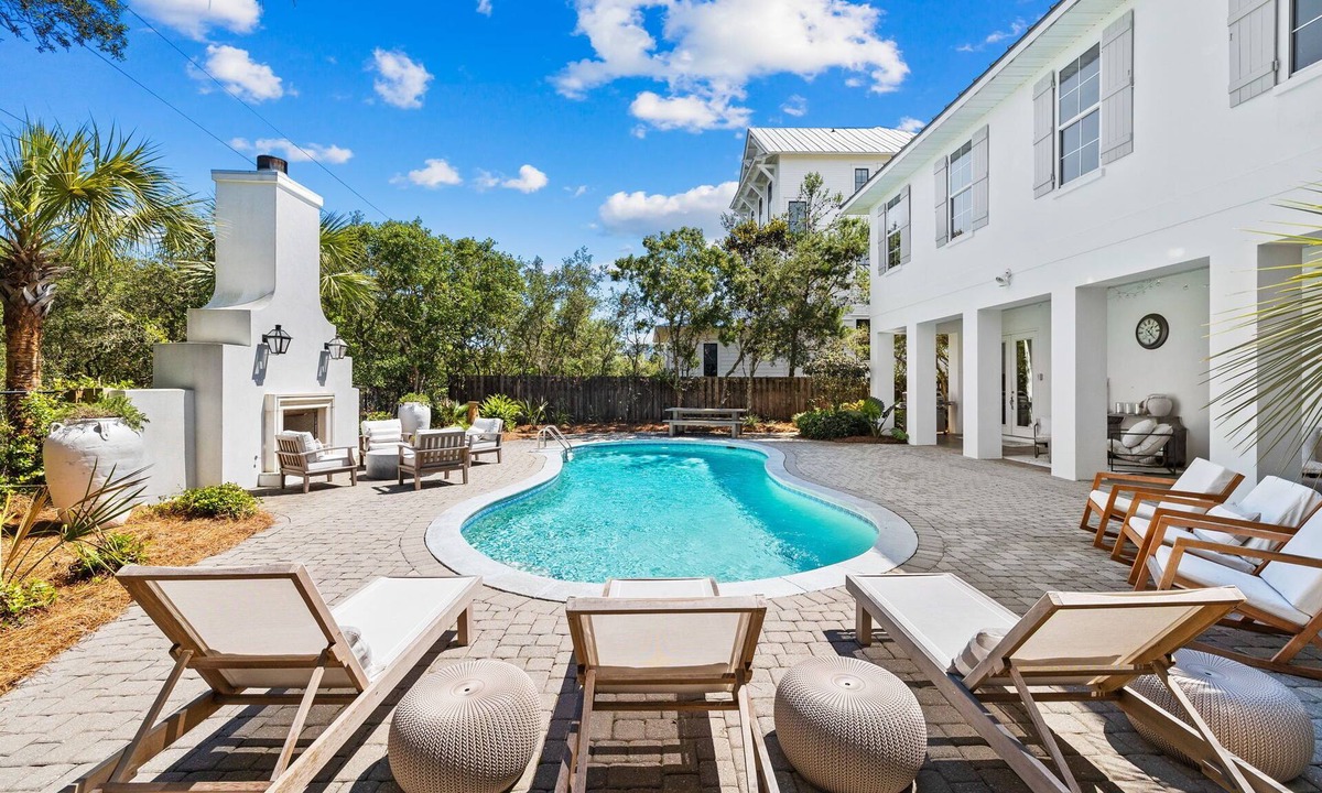 Seacrest House | Seacrest Home, Large Pool, LSV, Pool Table, Carriage House, Gas Fireplace, 6 Adu