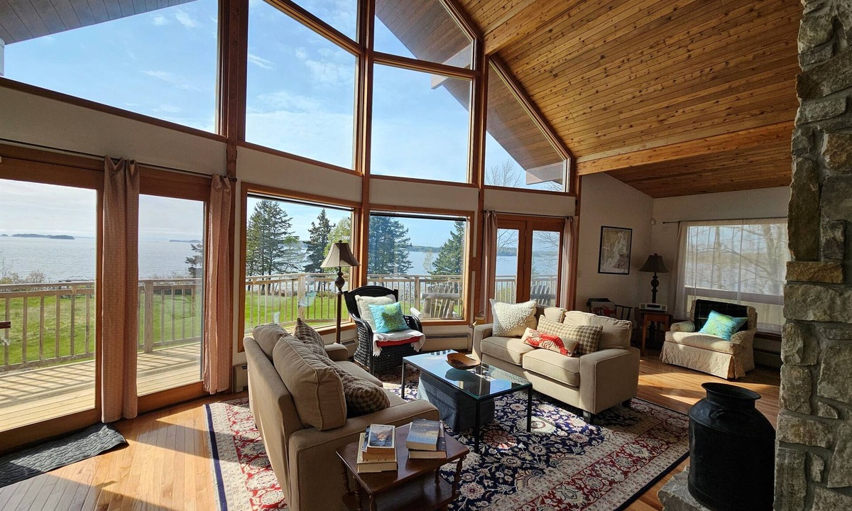 Deer Isle Ski Chalet | Seascape- Contemporary oceanfront home located on Penobscot Bay