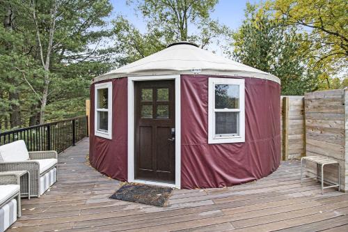 Sears Other | Secluded Glamping Yurt with Scenic Wilderness Views near Sears, Michigan