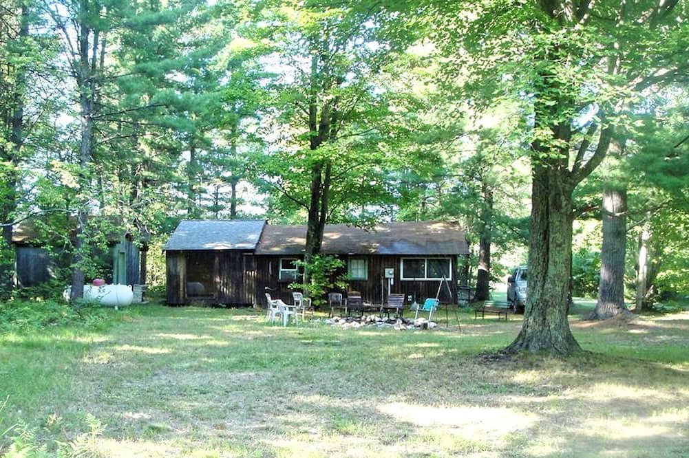 Dickson Township Cabin | Secluded Rustic Cabin Rental Inside Manistee National Forest in Brethren, Michigan