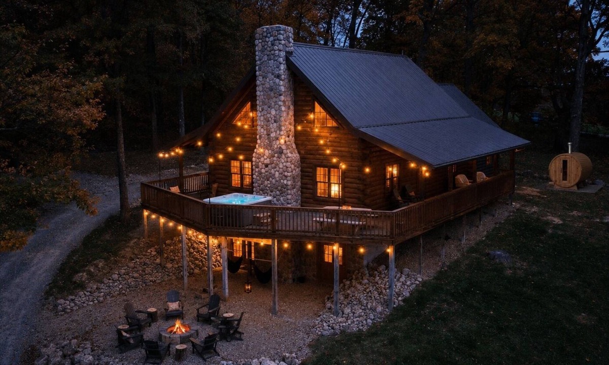 Carbon Hill Cabin | Secluded w/View! Hot tub! Sauna! Sleeps 14!