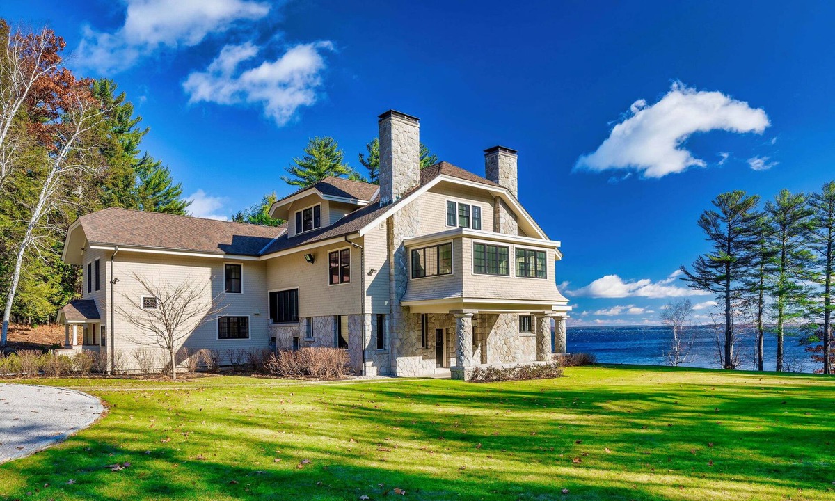 Sebago House | Spacious Luxury Retreat on Sebago Lake: Elegant Home with Private Dock and Panoramic Views