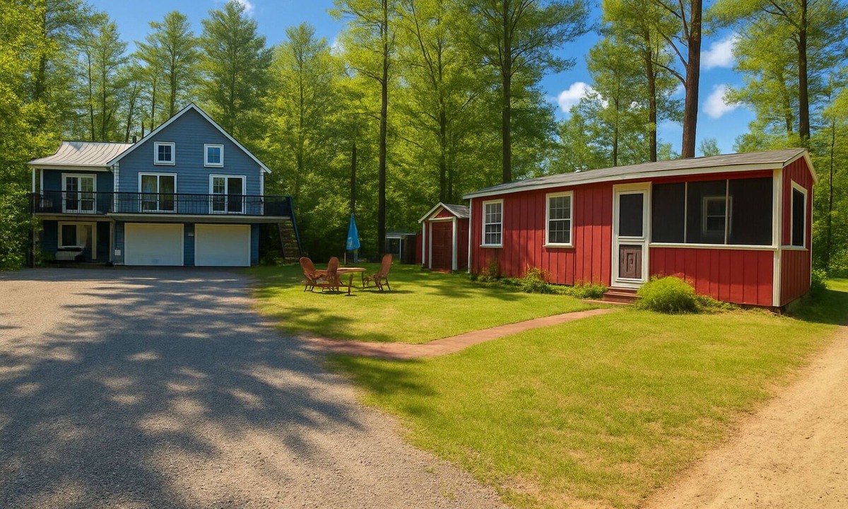West Buxton House | Spacious TWO Units, 6-bedroom estate on beautiful Bonny Eagle Pond