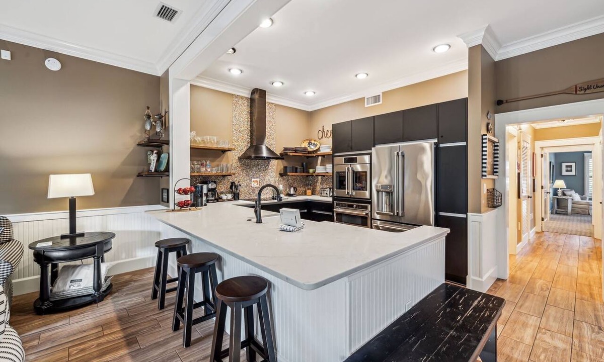 Watercolor Condo | Stylish Town Center Retreat Steps to Beach & Restaurants