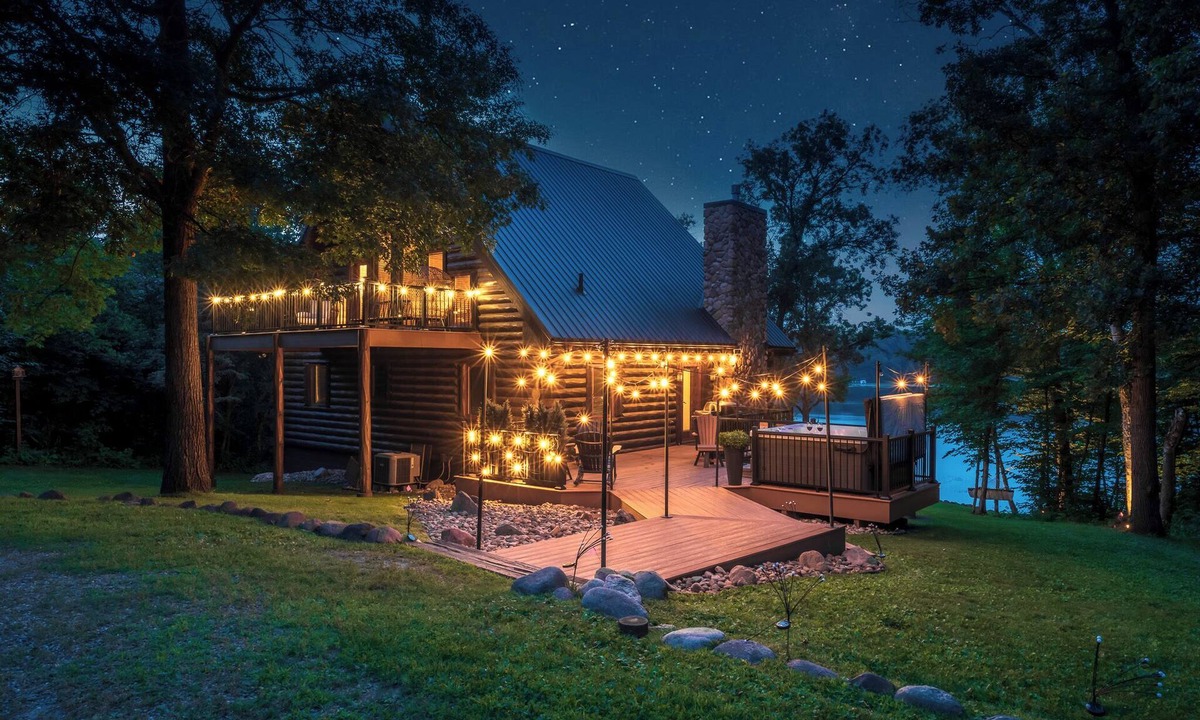 Crosslake Cabin | Summer oasis w/NEW HOT TUB overlooking Fawn Lake with private beach, SUPs/Kayaks