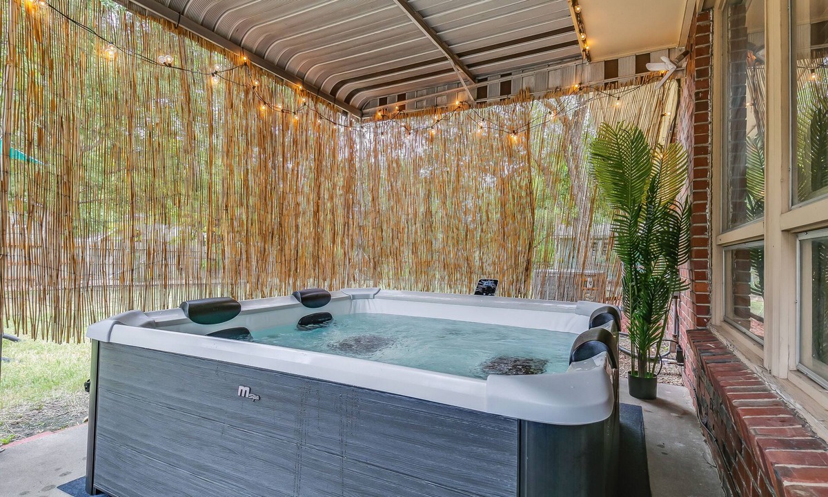 Wichita House | Sunflower State Oasis: King Bed, Spa & Entertainment for 9!