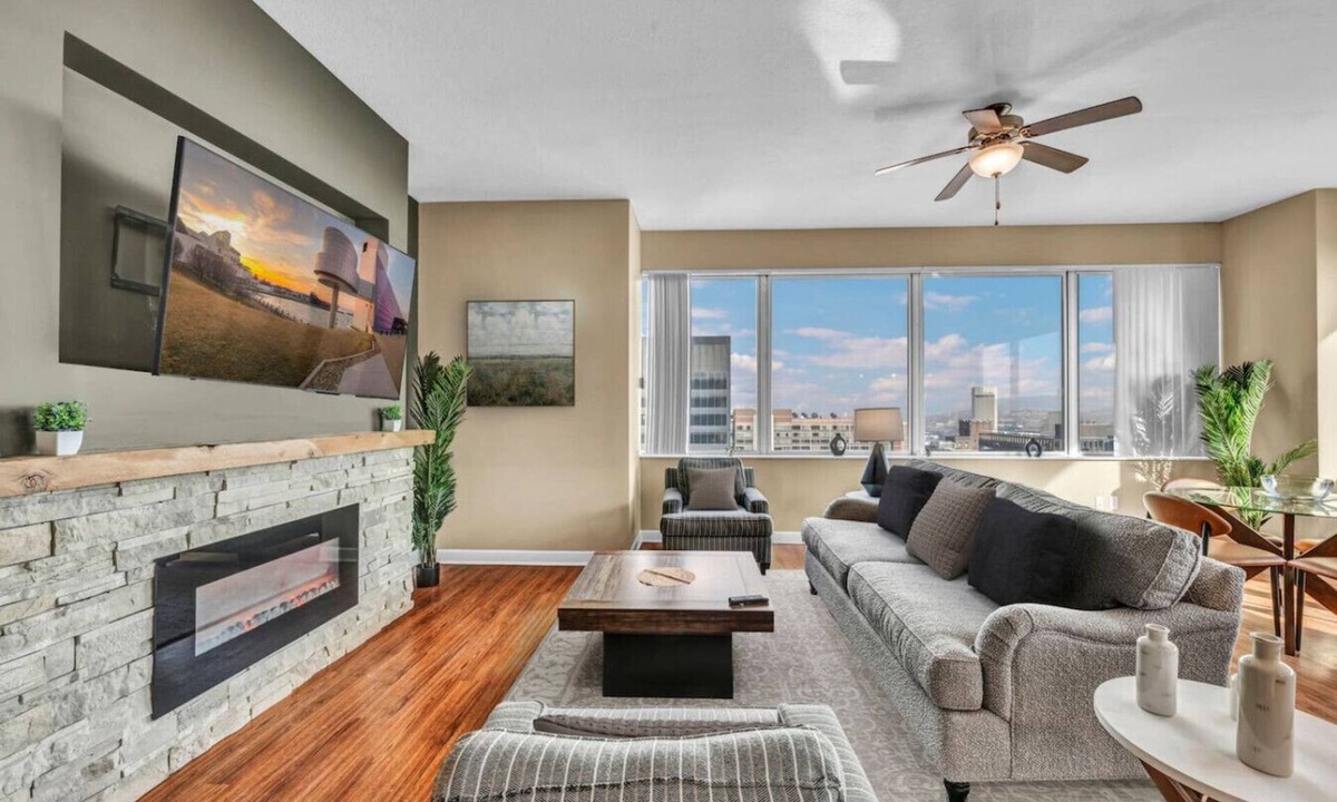 Downtown Cleveland Apartment | The SkySuite Penthouse: 21st Floor | Epic Views!