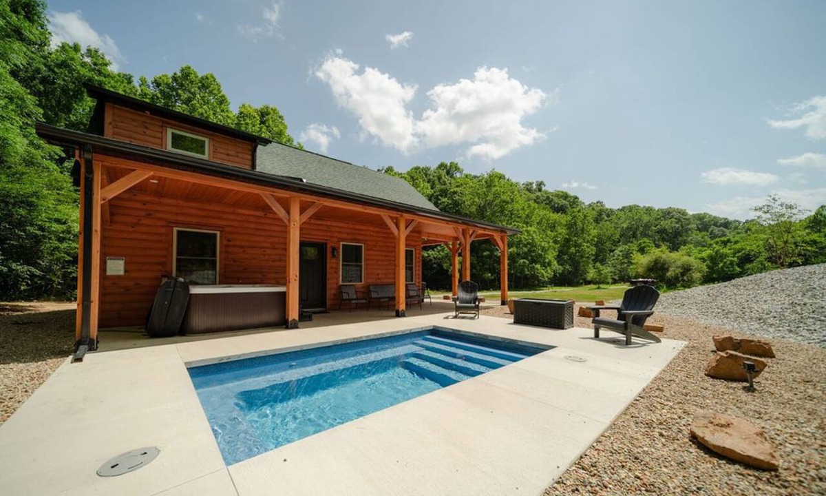 Carbon Hill Cabin | Tributary | Hocking Hills, Plunge Pool, Hot Tub